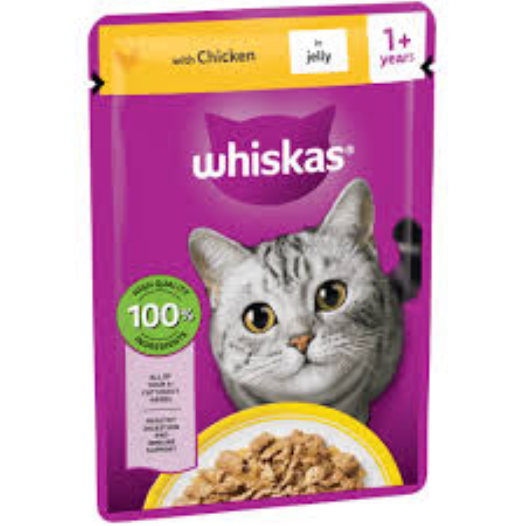 WHISKAS POUCH ADULT PILCHARDS IN SAUCE 85G